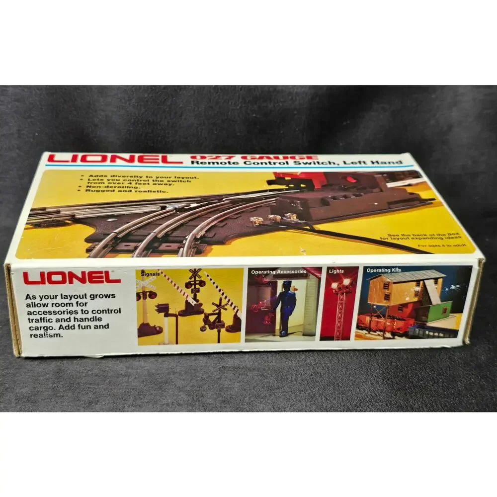 Lionel 027 Gauge Left Hand Remote Control Switch for Steel Alloy Railroad